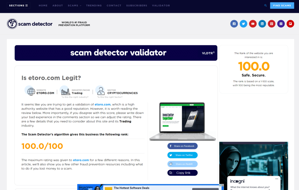 Negative Broker Reviews on scam-detector.com - we can fix it!